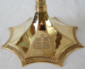 Solid Sterling silver Gothic Chalice